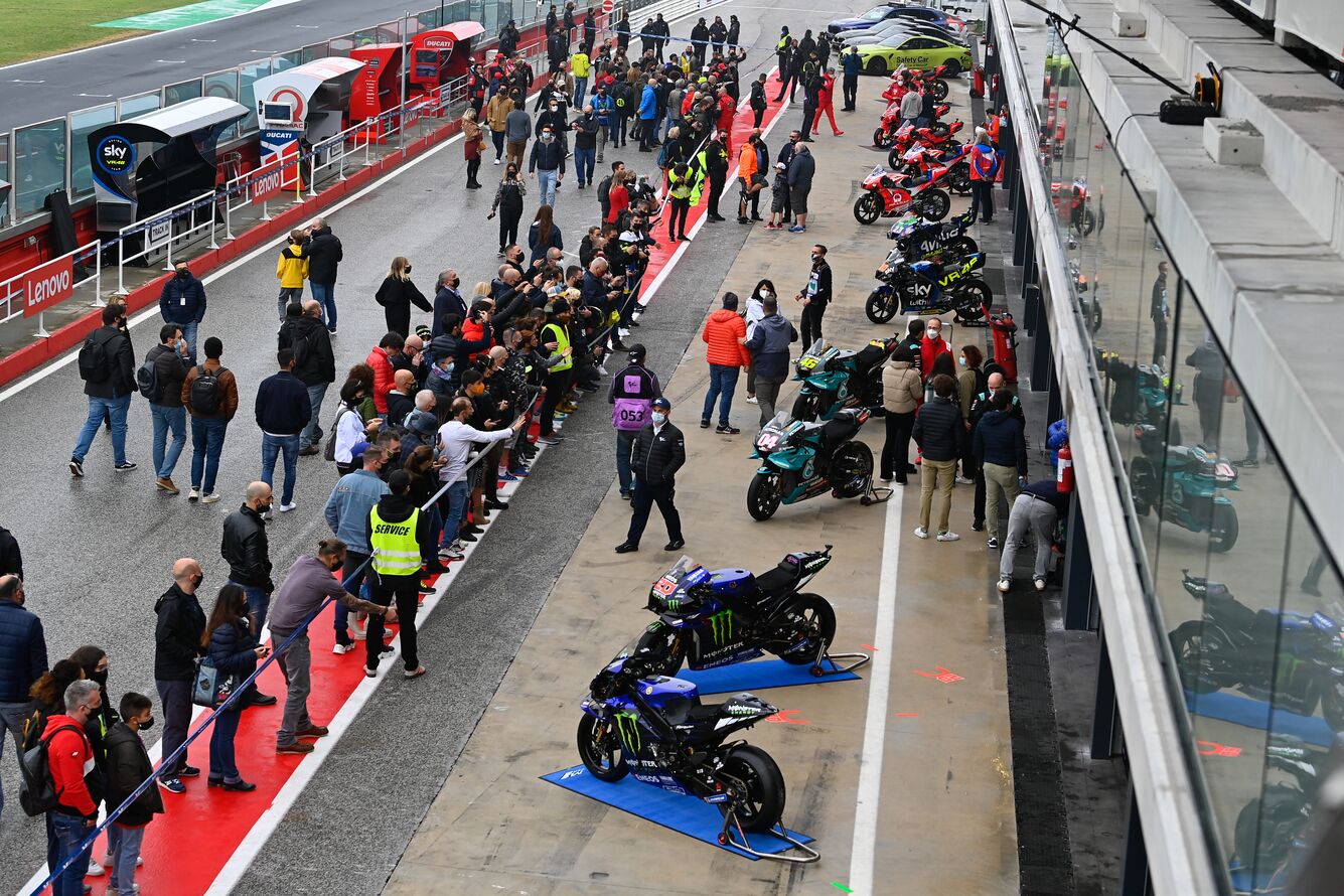 MotoGP hospitality pitlane